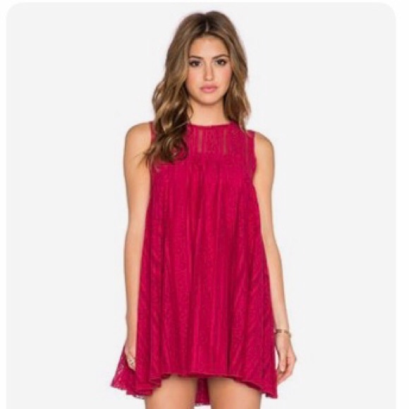 Ruby Red Color Dress